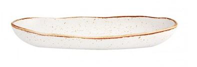 TRAVESSA OVAL 34.5CM RUSTIC BRANCO